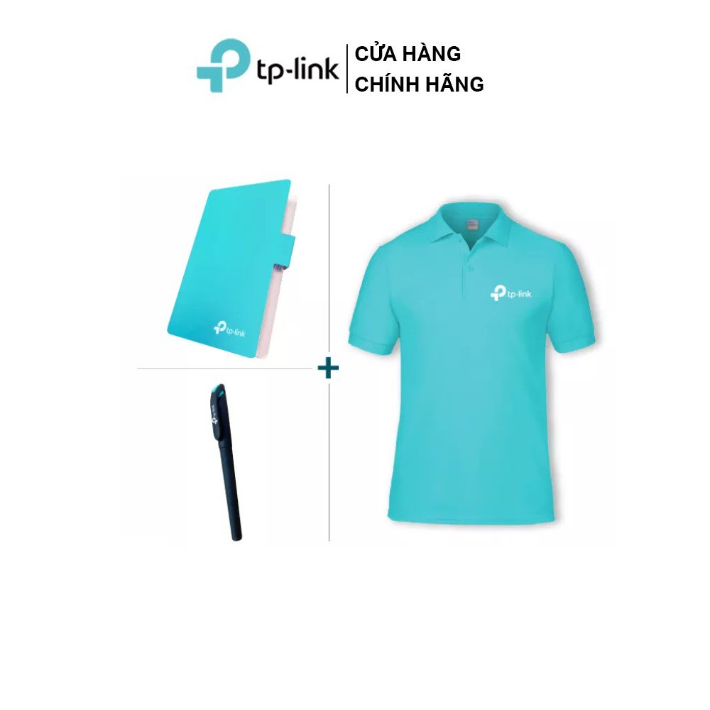 [Hỏa Tốc] [Hàng tặng không bán] Áo thun+Sổ+Bút TP-Link Gift set 3 món tiện dụng