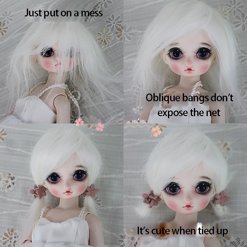 Tóc Giả Ngắn 15-22cm Thời Trang Cho Búp Bê BJD 1/3 1/4 1/6