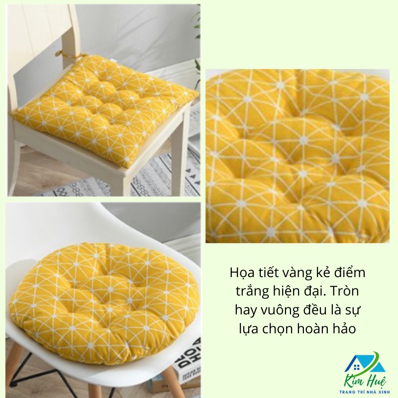 Đệm ngồi bệt vuông 40x40cm Đệm ngồi tròn decor bàn trà nhật quán trà chanh trà sữa decor Đệm tựa sofa