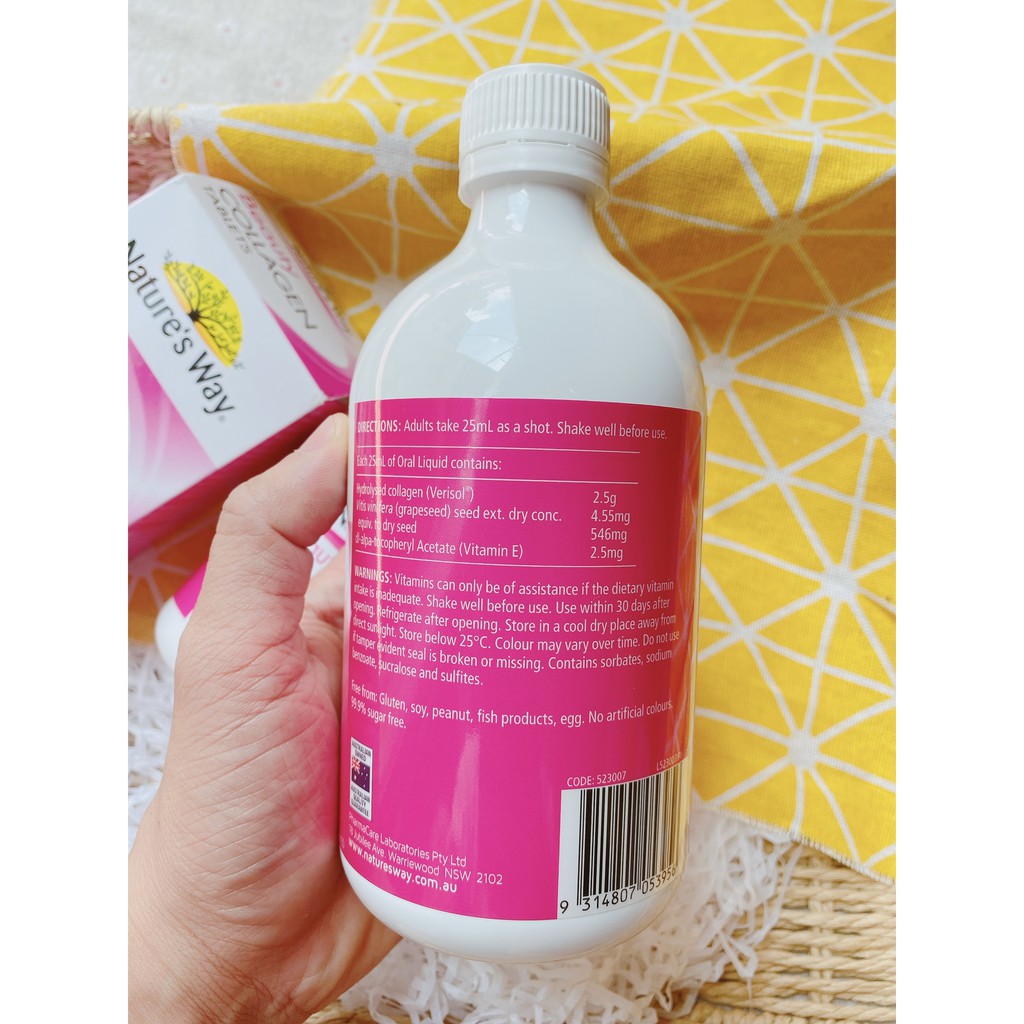 [CHĨNH HÃNG] Collagen nước Nature's Way Beauty Collagen Liquid 500ml - Xuất xứ Úc | BigBuy360 - bigbuy360.vn
