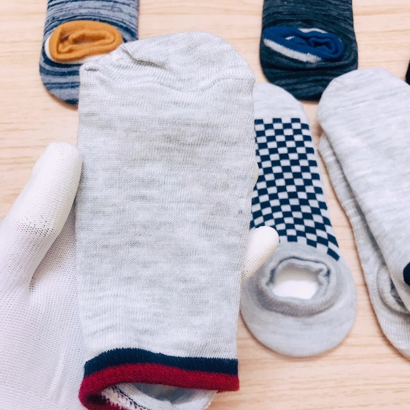 Tất Vớ Xuất Hàn Sét 5 Đôi Trơn Unisex Cổ Viền Thể Thao Mềm Mịn,thoáng Mát Kháng Khuẩn Chống Hôi Thối Chân