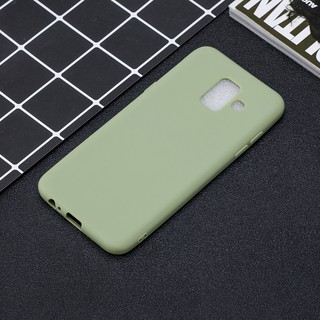 For Samsung S9 A6 J4 J6 Plus 2018 Solid Color Matte Soft TPU case