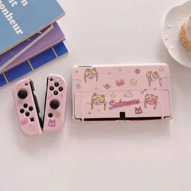 Vỏ TPU mềm in hoạt hình dễ thương cho máy Nintendo Switch OLED 2022