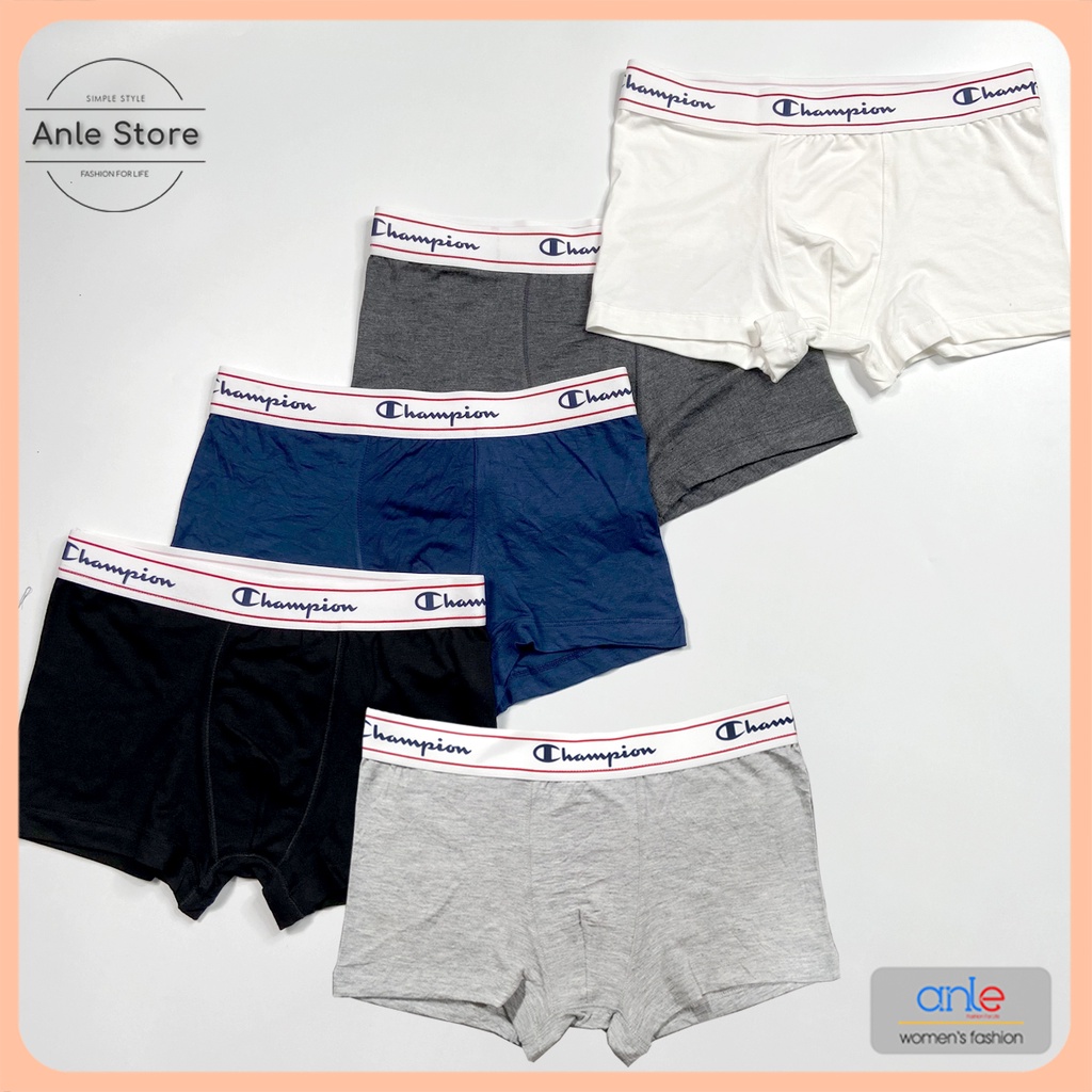 Combo 5 Quần lót nam boxer cotton quần xì nam thun lạnh co giãn tốt thoáng khí hút mồ hôi khử mùi size từ 40kg-100kg