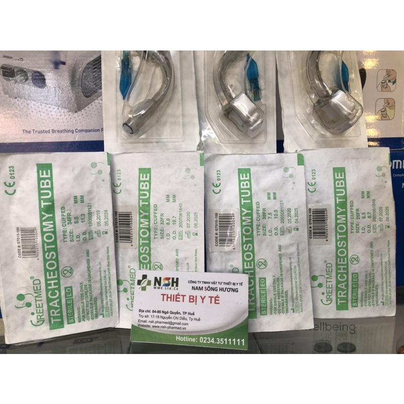 ỐNG BỘ DỤNG CỤ MỞ KHÍ QUẢN CANUYN MỞ KHÍ QUẢN CÓ BÓNG Khai mở khí quản có bóng