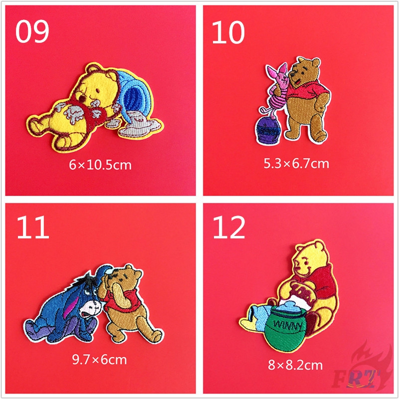 Miếng dán khâu vá hình chú gấu pooh xinh xắn