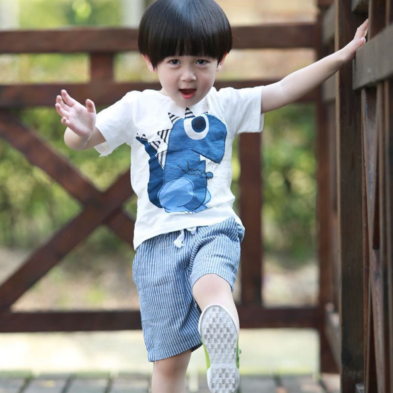 Set áo thun tay ngắn &amp; quần short cho bé trai