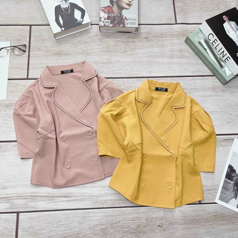 ÁO KIỂU THIẾT KẾ FORM NGẮN