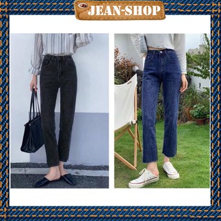 Quần bò baggy nữ quần jean baggy nữ quần jeans nữ lưng cao phong cách Hàn Quốc-JEANSHOP-J024