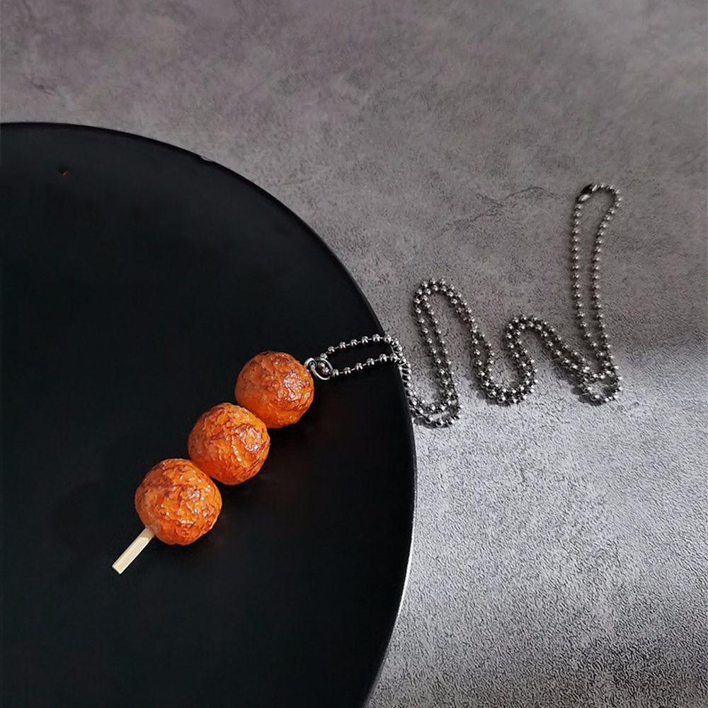 Vòng cổ Đôi Cánh Gà Rán Cola Bằng Resin Vui Nhộn Đơn Giản Dành Cho Nữ