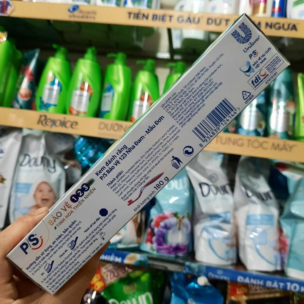 Kem đánh răng P/S bảo vệ 123 nha đam mẫu đơn 180g