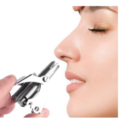 Dụng cụ cắt tỉa lông mũi bằng thép không gỉ cao cấp, kéo máy cắt lông mũi bằng tay nhỏ gọn dễ sử dụng Combo 2 chiếc