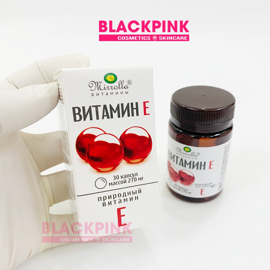 Vitamin E Đỏ Nga MIRROLLA hàm lượng 270mg và 400mg -  Chống lão hóa, làm đẹp da, sáng da, căng bóng, chuẩn auth nhập Nga | BigBuy360 - bigbuy360.vn