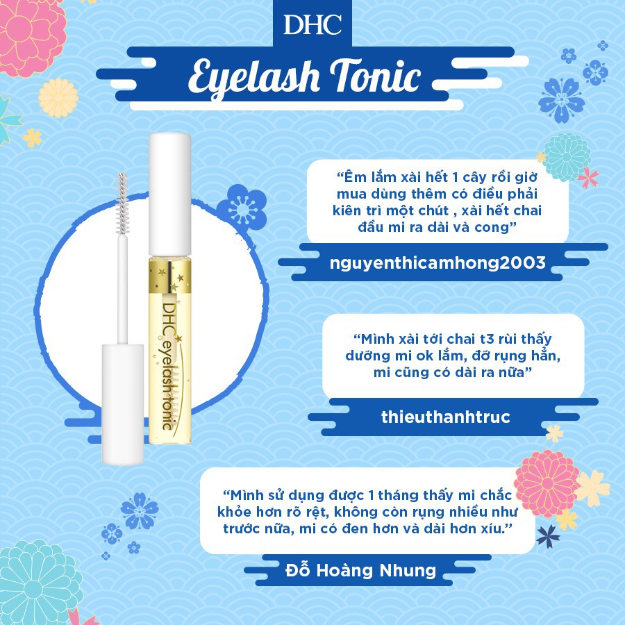 Tinh Chất Dưỡng Mi DHC Eyelash Tonic Tái Tạo Và Nuôi Dưỡng Hàng Mi Dài Đẹp 6,5ml