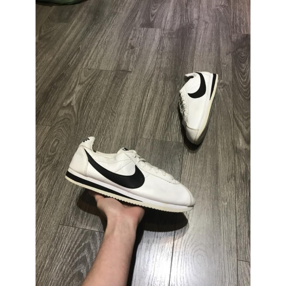 ff [ Sales 11-11] [Hàng Auth] Giày Nike Classic Cortez 2hand  trắng 40.5 25.5cm . HOT . 11.11 "