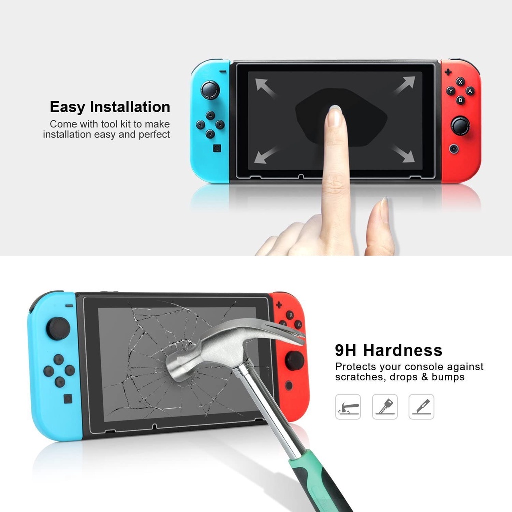 Kính Cường Lực Bảo Vệ Màn Hình Cho Máy Chơi Game Nintendo Switch OLED LITE