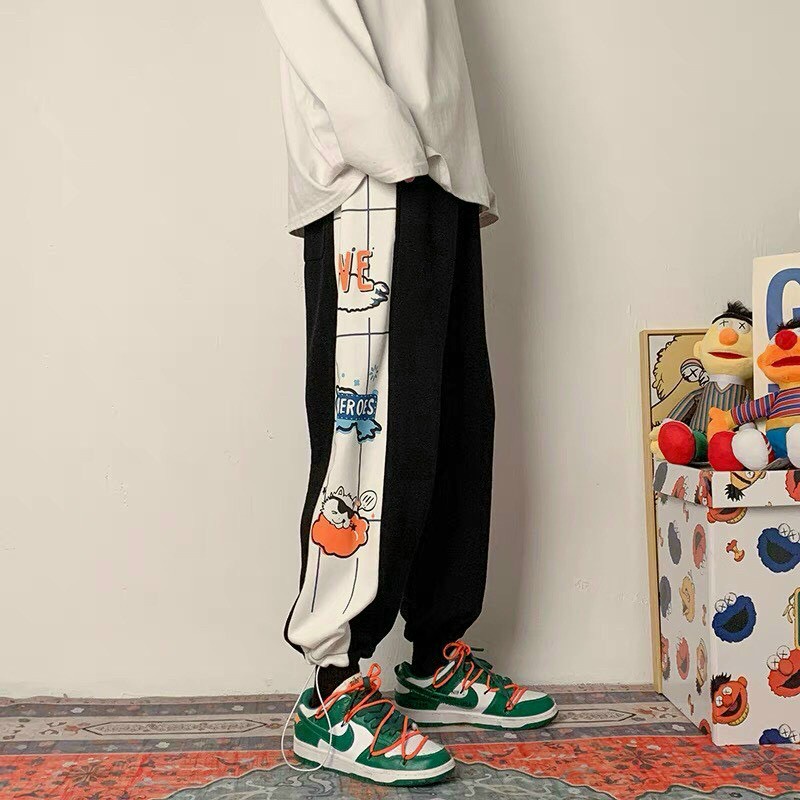 Quần Jogger Thể Thao Unisex - Quần Jogger Ullzang Phối Màu Siêu Hot - LP.STORE