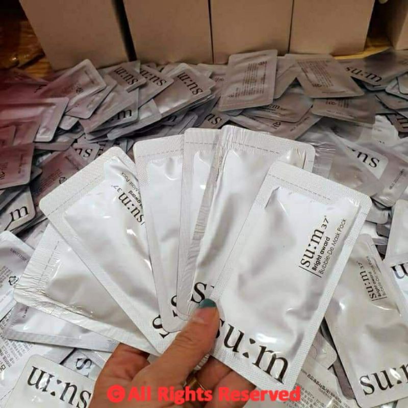 Mặt Nạ Sủi Bọt Thải Độc Da Sum37 Bright Award Bubble-De Mask