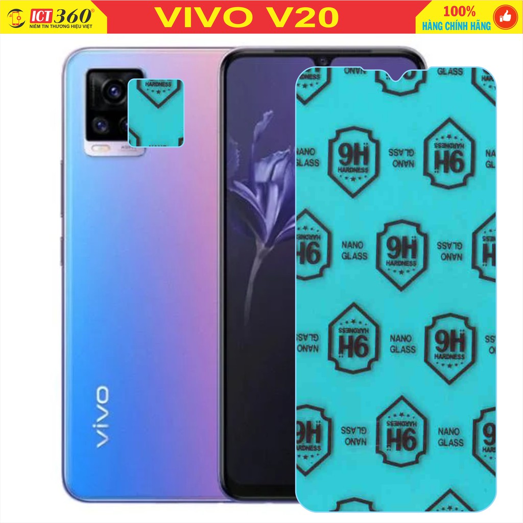 Kính Cường Lực Nano Dẻo, Dán PPF VIVO V20 + Kính Bảo vệ camera VIVO V20