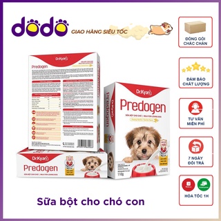 Sữa bột cho chó predogen dr.kyan hộp 110g bổ sung dinh dưỡng, sữa cho chó con