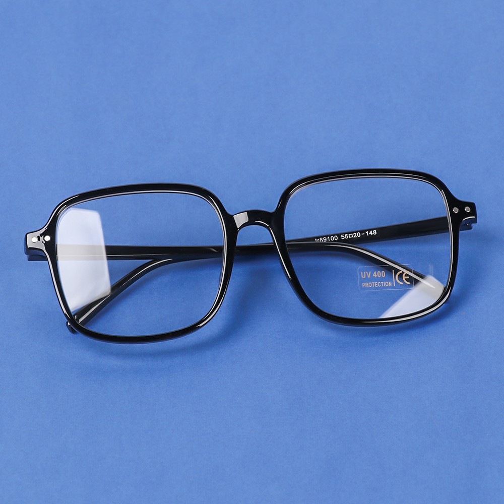 Mắt Kính Gọng Vuông Trong Suốt Siêu Nhẹ Độ Phân Giải Cao 1.0~-4.0 Màu Sắc Cổ Điển Dành Cho Nam Và Nữ