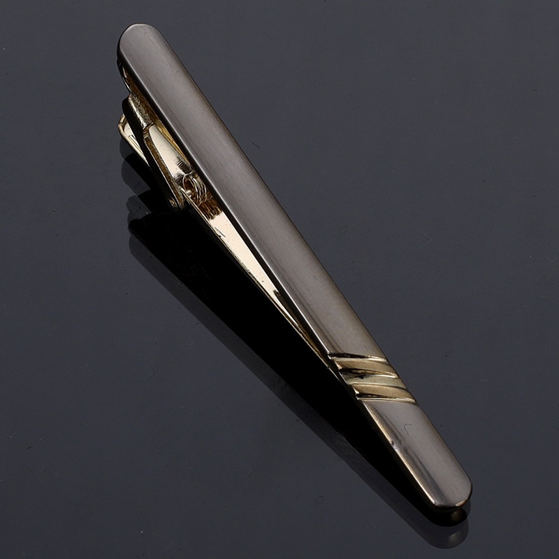 Kẹp Cà Vạt Thiết Kế Đơn Giản Màu Vàng/Bạc 28 Kiểu Độc Đáo Cho Nam