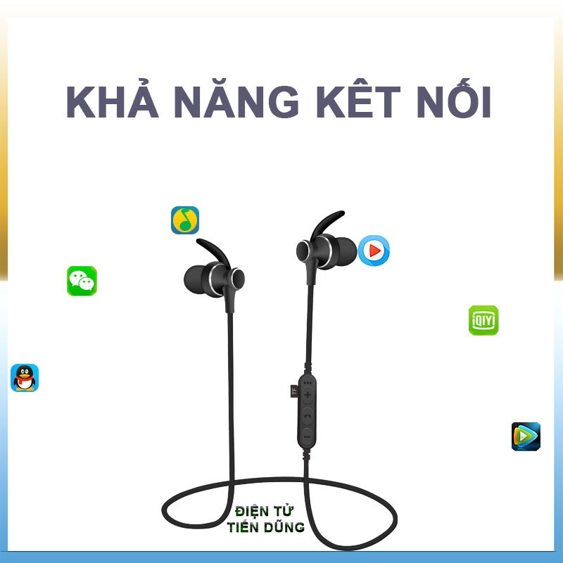 TAI NGHE BLUETOOTH Wireless MS T4 Hỗ Trợ Cắm Thẻ Nhớ TF- TAI NGHE KHÔNG DÂY T4 TIỆN LỢI KHI KHÔNG CẦN BLUETOOTH