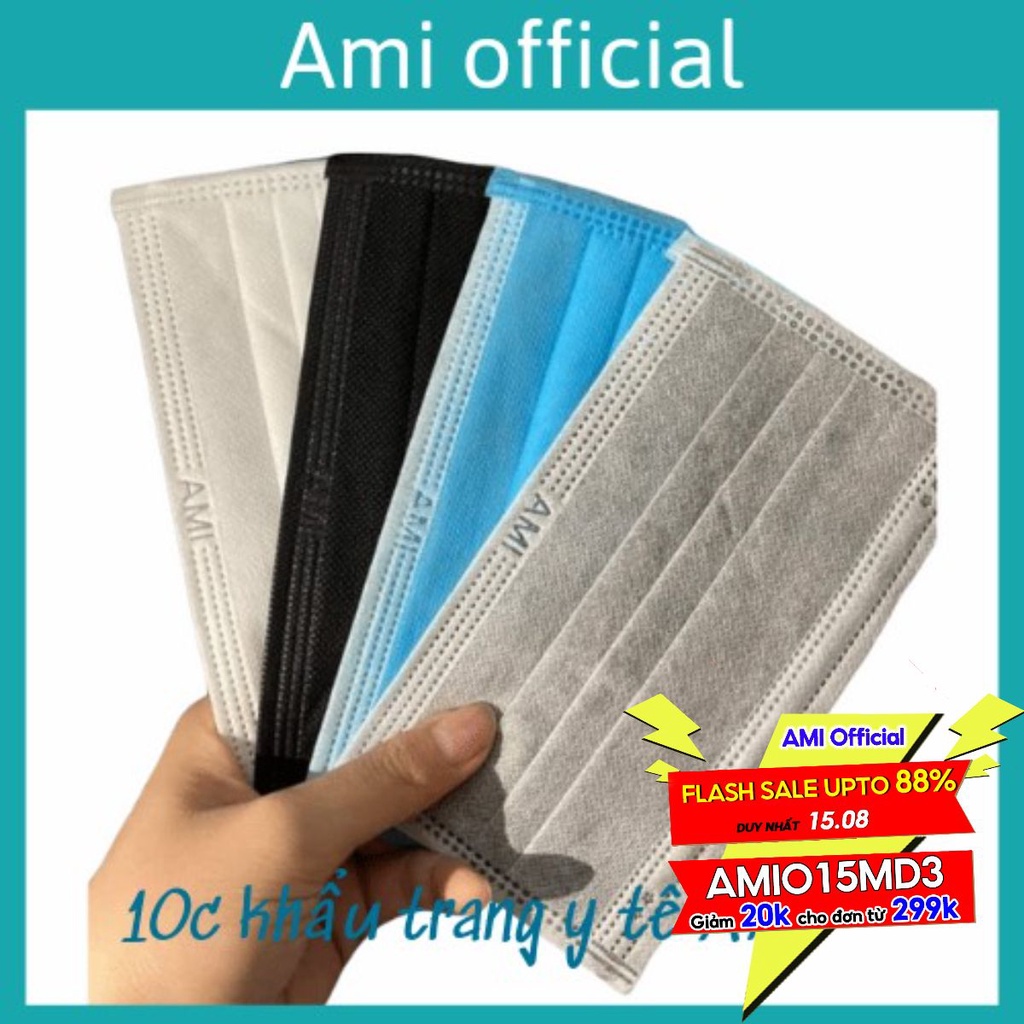 10 chiếc khẩu trang y tế Ami kháng khuẩn
