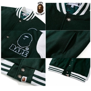 [ODER + FREESHIP] Áo khoác bóng chày Bape, Bomber Jacket Bape x UNDFTD, chất liệu Da Cotton, Oder 15 ngày hàng về BapeVN