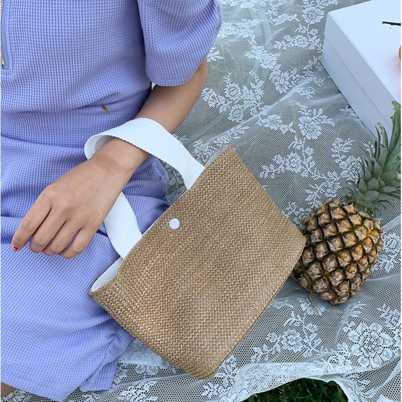 IELGY Túi Xách Dệt Kim Dễ Thương Thời Trang Đi Biển Cho Nữ