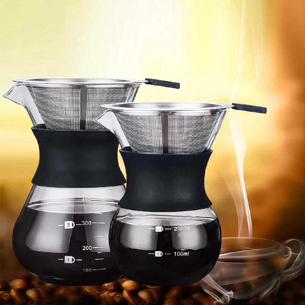 Bình pha cà phê thủy tinh 200 / 400ml