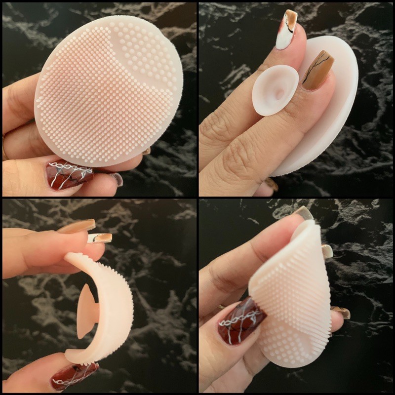 Pad Rửa Mặt Massage Silicon Dẻo Làm Sạch Bụi Bẩn, Lỗ Chân Lông