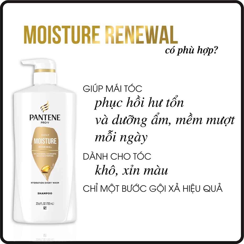 Mới I Dầu Gội Pantene 700/750ml - Mỹ