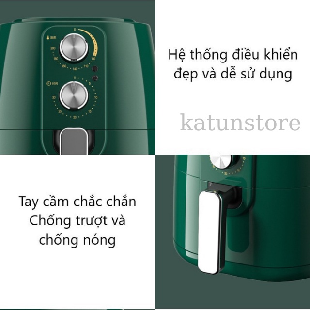 Nồi Chiên Không Dầu Calmel 6L 7L Dung Tích Lớn Nhiều Tiện Ích Nồi Chiên Đa Năng Tạo Món Ăn Ngon Hấp Dẫn