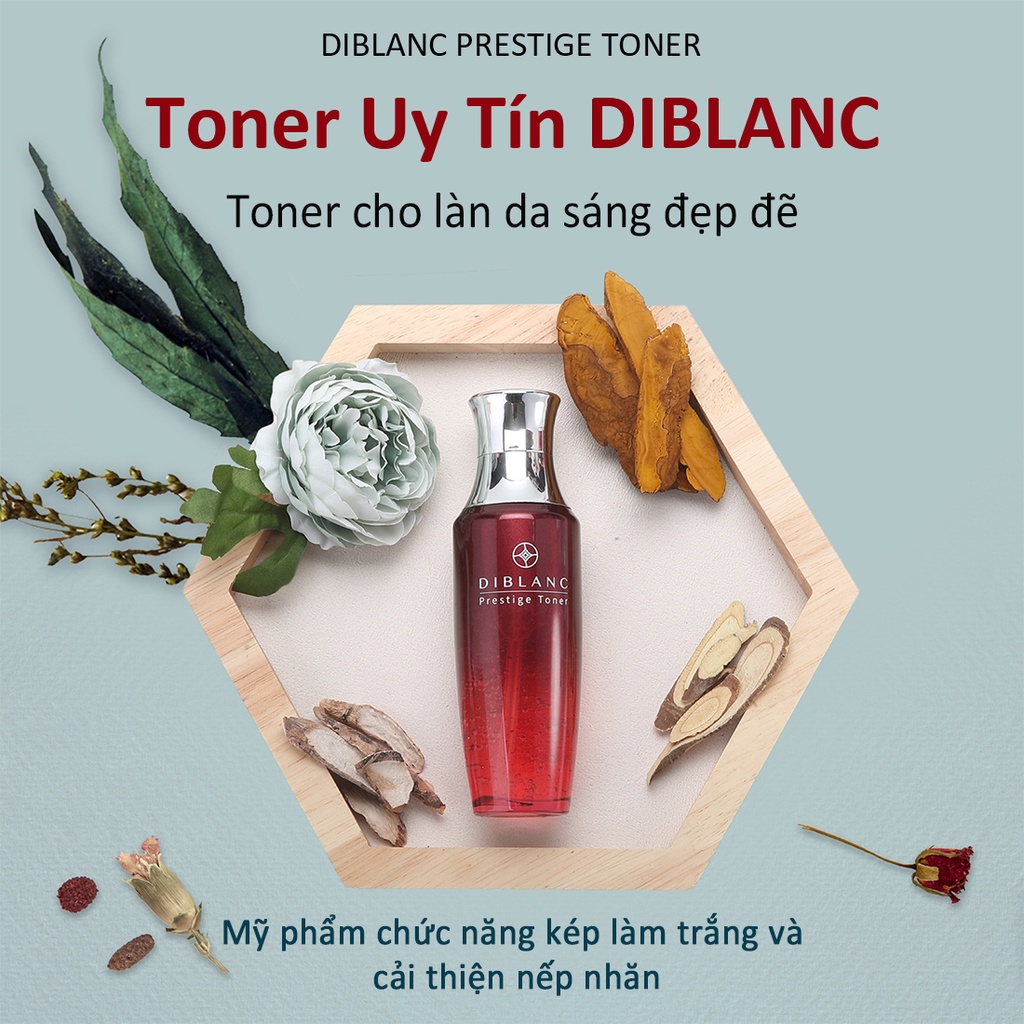 Toner Đông y Uy Tín 130ml  Prestige Toner 🔶 trắng da và chống nếp nhăn / Chống lão hóa / Dinh dưỡng / Độ đàn hồi / Dưỡng ẩm 🔶