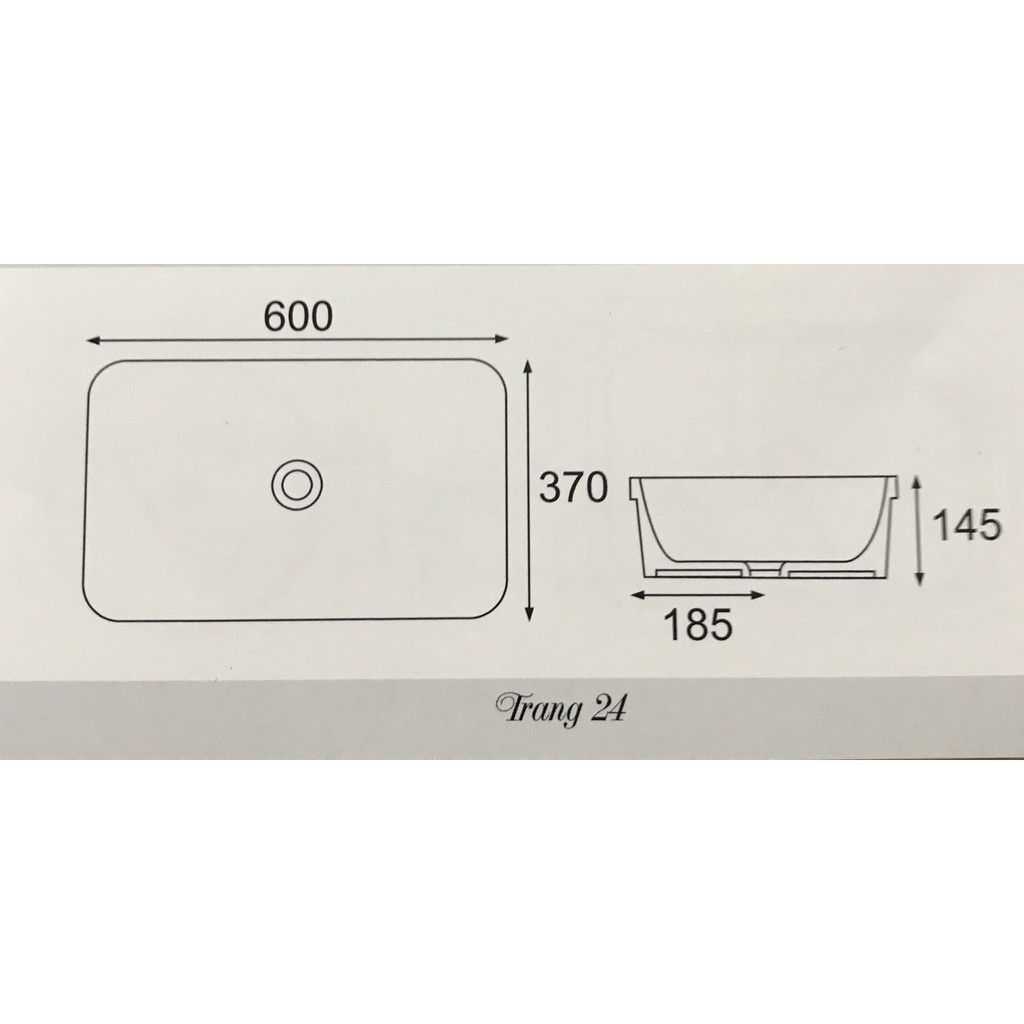 Chậu rửa mặt cao cấp đặt bàn Keli 282, tô rửa tay - bảo hành 10 năm
