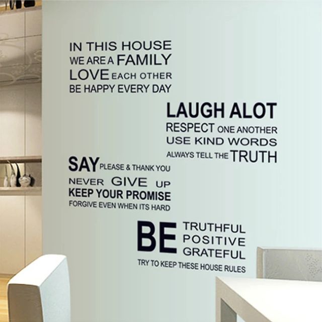 Decal dán tường bài thơ tiếng anh