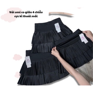 Chân váy 2 tầng xếp ly umi