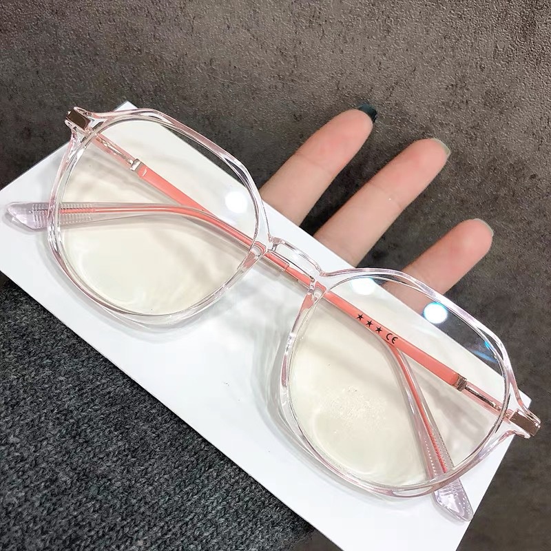 Mắt Kính Đa Giác Chống Ánh Sáng Xanh Thời Trang Hàn Quốc Cho Nam Và Nữ