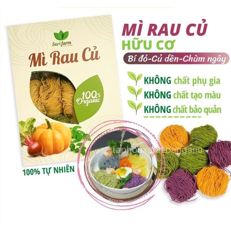 MỲ RAU CỦ HỮU CƠ 400G ĂN KIÊNG GIẢM CÂM EATCLEAN, HẬU KETO, THỰC DƯỠNG