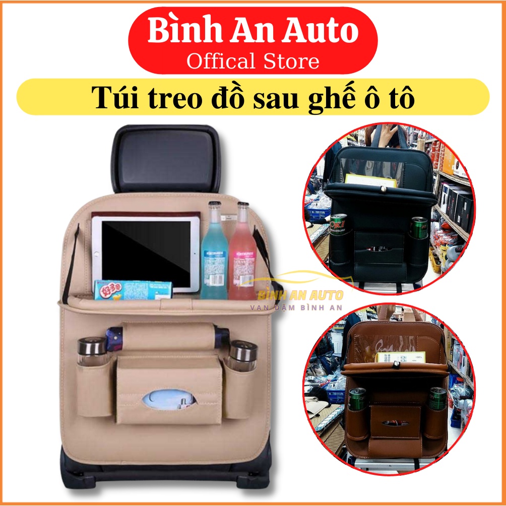 Túi da đựng đồ da ghế loại cao cấp cho mọi dòng xe - Bình An Auto