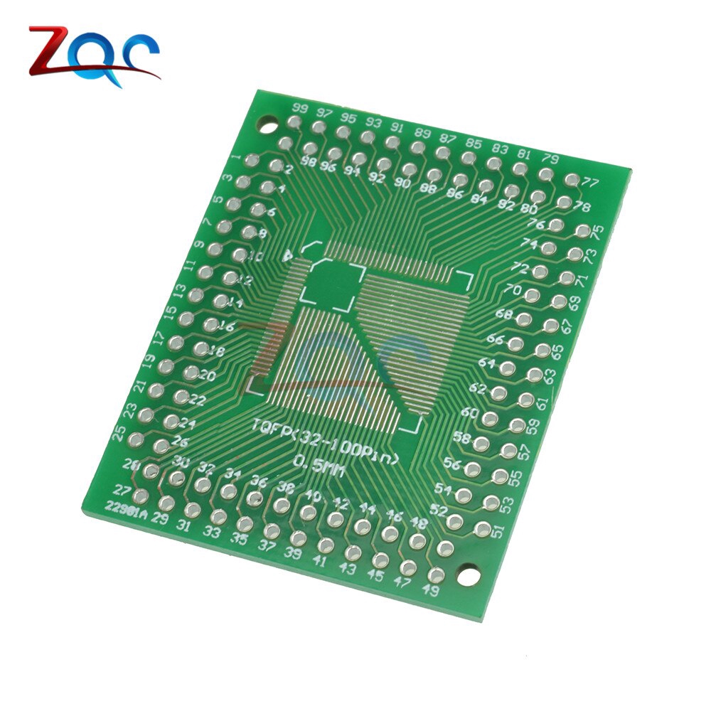 5 Bảng mạch chuyển đổi nguyên mẫu PCB QFP TQFP LQFP FQFP 32 44 64 80 100 LQF SMD 0.5/0.8 mm