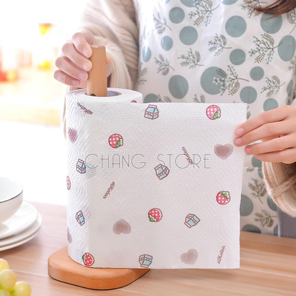 Cuộn Khăn Giấy Lau Bếp Đa Năng 80 Tờ Tái Sử Dụng Siêu Tiết Kiệm Làm Sạch Mọi Bề Mặt