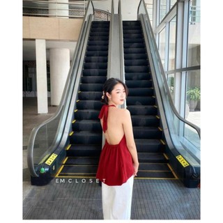 ÁO YẾM ĐỎ HỞ LƯNG