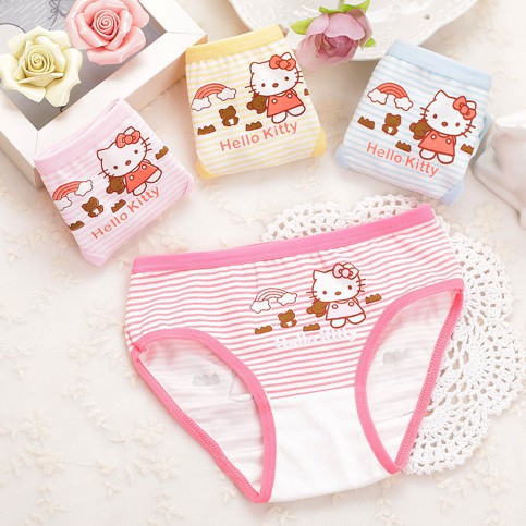 Quần lót cotton mềm mại in hình dễ thương cho bé gái