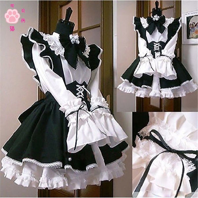 Set Maid màu đen cute dễ thương #CUTE #LOLI