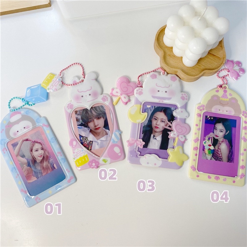 Card Holder Creami Bear - thẻ đựng ảnh , bảng tên dễ thương