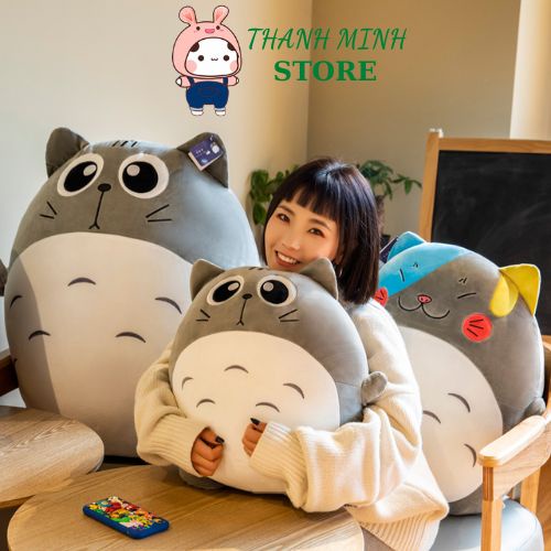 Gấu Bông Mèo TOTORO Ngồi Cao Cấp THANH MINH STORE