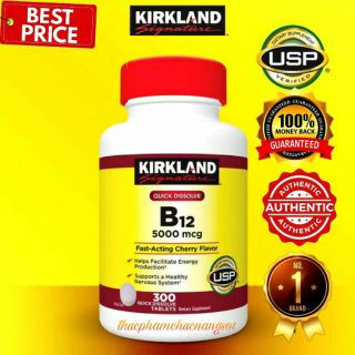 Vitamin B12 Kirkland 300 Viên 3/2023 Cam Kết Chính Hãng
