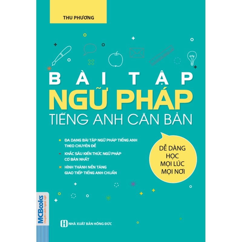 Combo Sách Ngữ Pháp Tiếng Anh Căn Bản (bìa xanh), Bài Tập Ngữ Pháp Tiếng Anh Căn Bản